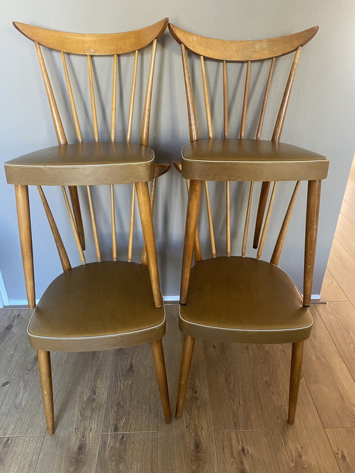 4 sedie da bar Stevens vintage anni '60