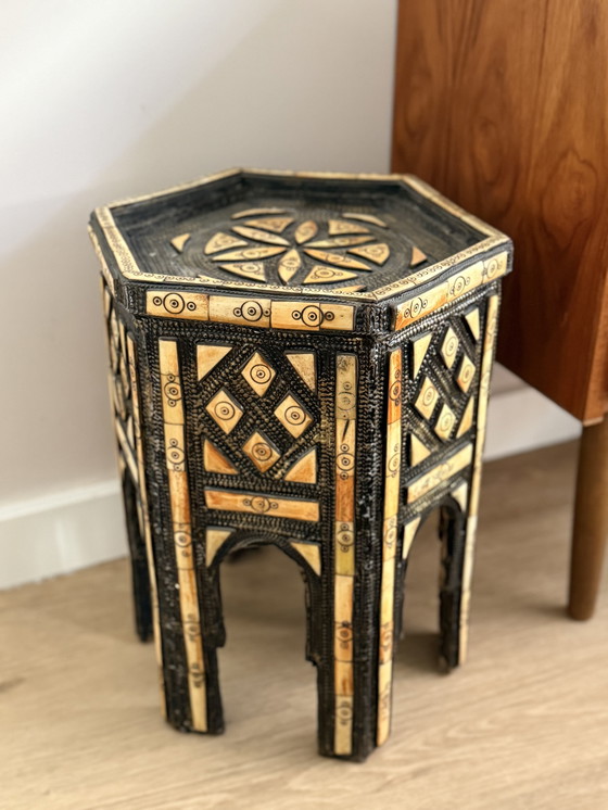 Image 1 of Tavolino laterale marocchino boho vintage