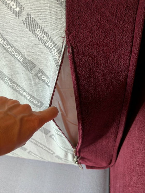Splendido divano Roche Bobois 2 posti in velluto Rosso Bordeaux – Divani, Textile, Velvet (photo 12 of 15)
