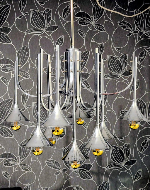 Lampadario a tromba Goffredo Reggini