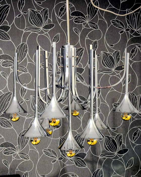 Image 1 of Lampadario a tromba Goffredo Reggini