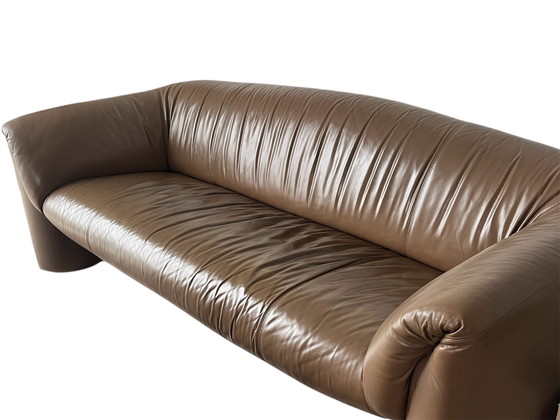 Image 1 of Bankstel Leolux Mink, 2-zits y 3-zits, luz bruin leer