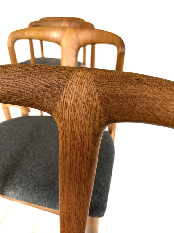 Image 1 of 4x sedia da pranzo restaurata 'Juliane', Johannes Andersen, Uldum Møbelfabrik '60