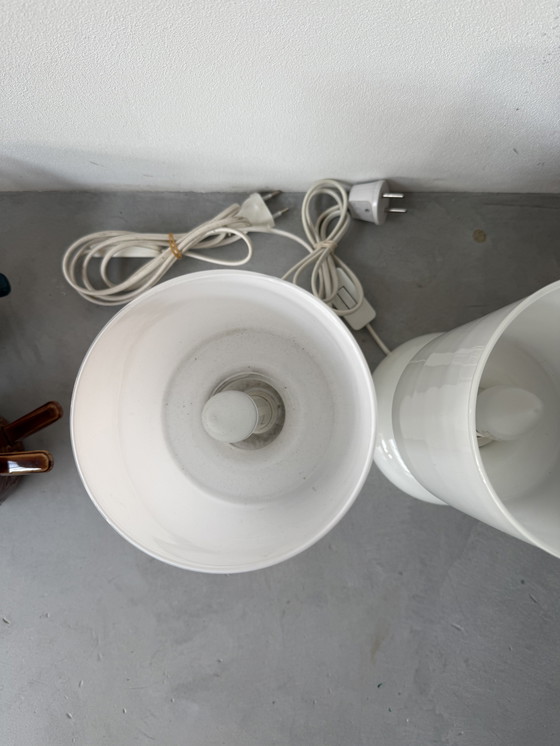 Image 1 of Ensemble de lampes de table IKEA Lykta - verre opale blanc