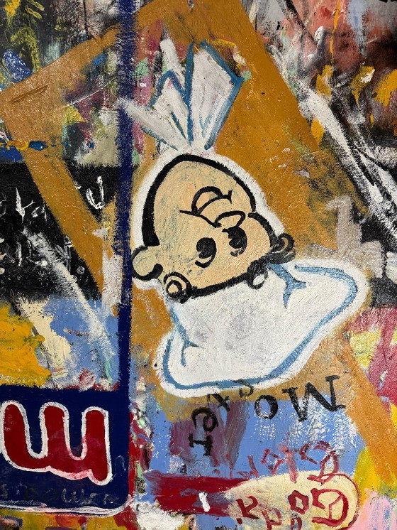 Image 1 of Peter Klashorst – Mixed media on canvas (very large)