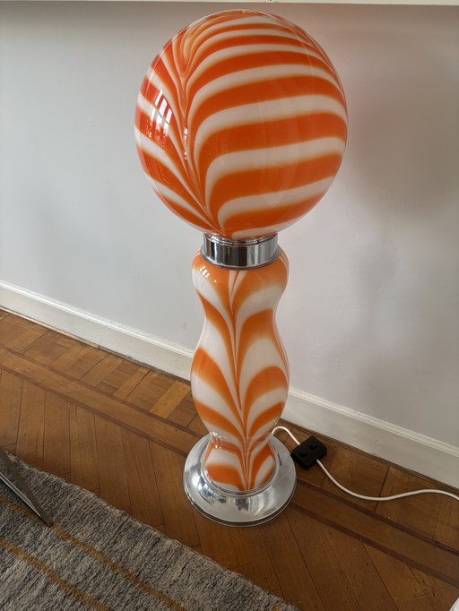 Murano glass lollipop lamp
