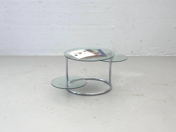 Swivel side table, 1970s – Coffee tables, Glass (photo 5 of 9)