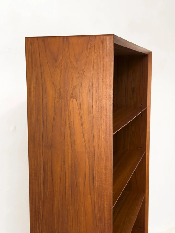 Vintage Danish Teak Bookcase by Chr. Linneberg, 1960s – Wood, Mid Century Modern (photo 3 of 21)