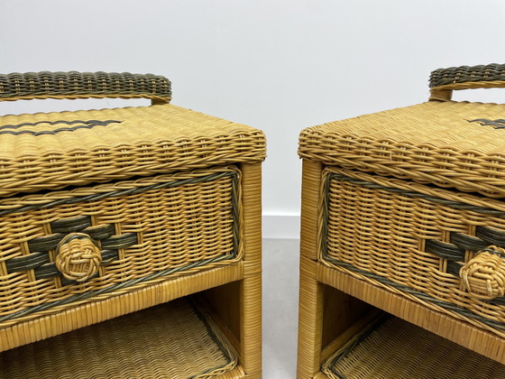 Image 1 of 2 comodini in vimini