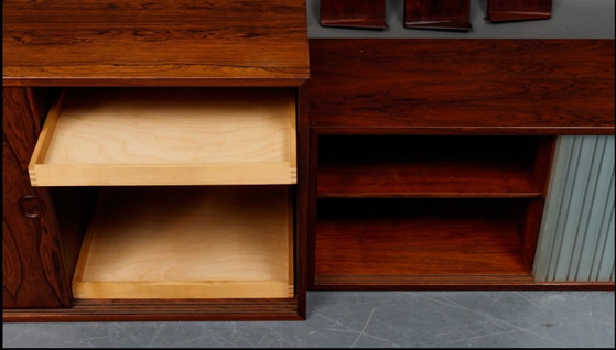 Kai Kristiansen FM Wandregalsystem aus Palisanderholz – Wandschrank, Iron, Wood (photo 3 of 7)