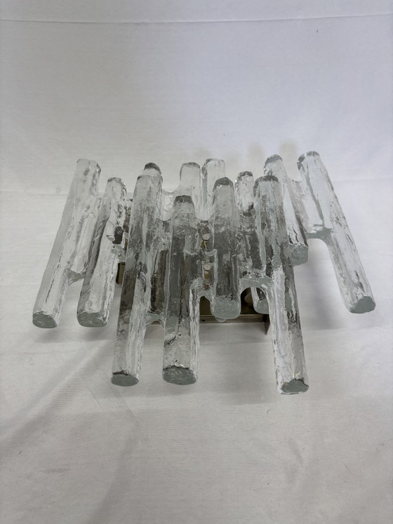 Vintage J.T. Kalmar Wall Lamp Ice Glass 1960s/1970s – J.T. Kalmar Franken, Wall lights (photo 6 of 10)