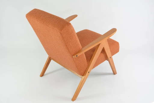 KOMPAS terracotta fauteuil