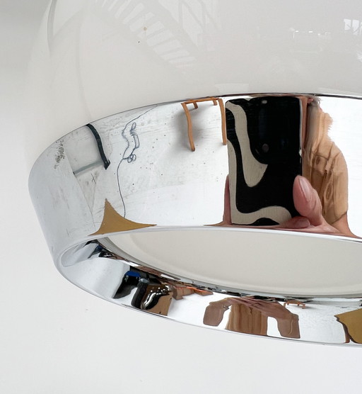 Ronde plafondlamp in Space Age-stijl, 1970's