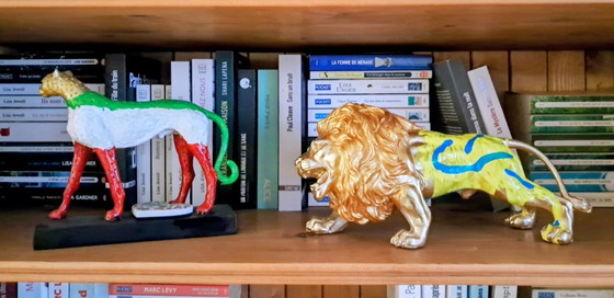 Image 1 of Enzo San Marco - Il Ghepardo - Kunstenaarsbeeldhouwwerk