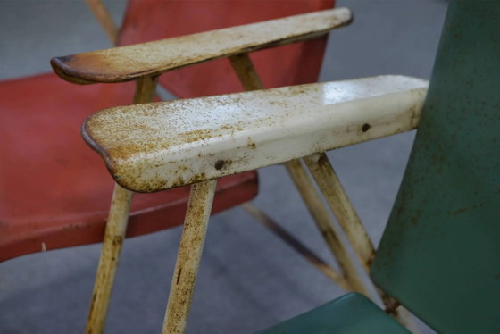 Klapstoelen van Russel Wright voor Samsonite Chairs jaren 60 – Metaal, Industrieel (photo 3 of 7)