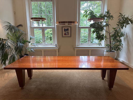 Table de salle à manger en bois Jan des Bouvrie