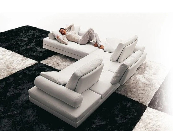 Image 1 of Leder DEMA Italien Design XL Lounge Sofa