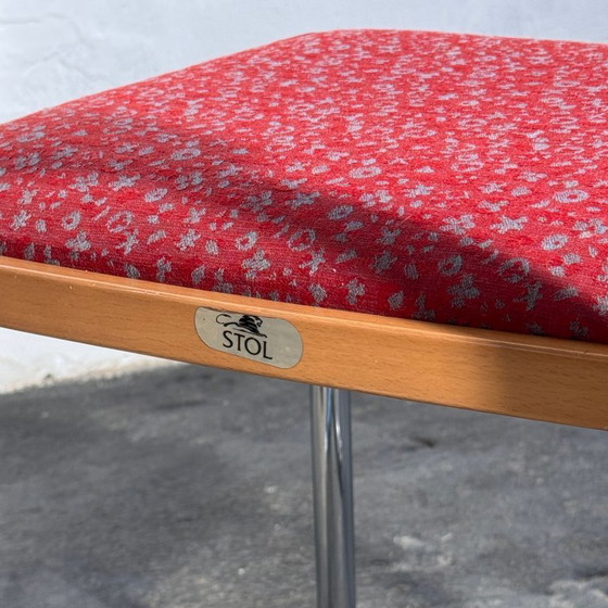 Image 1 of Een paar gestoffeerde stoelen in Cesca-stijl van Stol Kamnik, jaren 60.