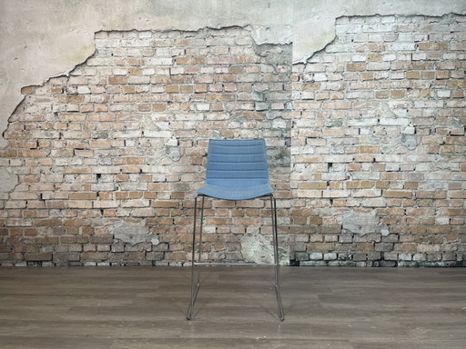 Arper Catifa 46 Tabouret de bar bleu