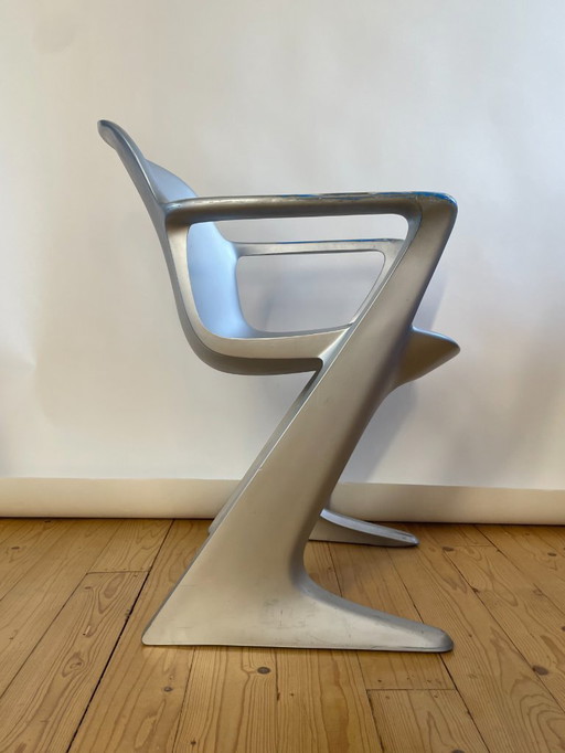 7x Ernst Moeckl Kangaroo Z Chairs voor Horn Germany 1968