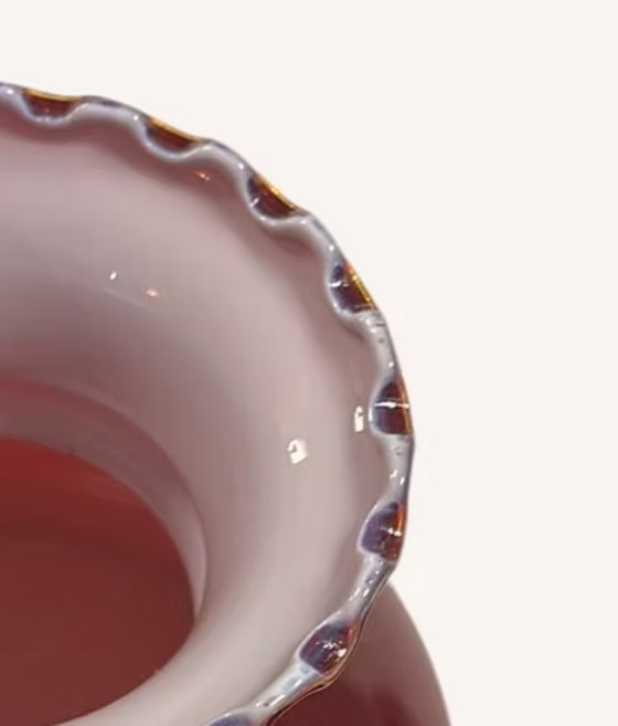 Image 1 of Roter Opalin-Lampenschirm