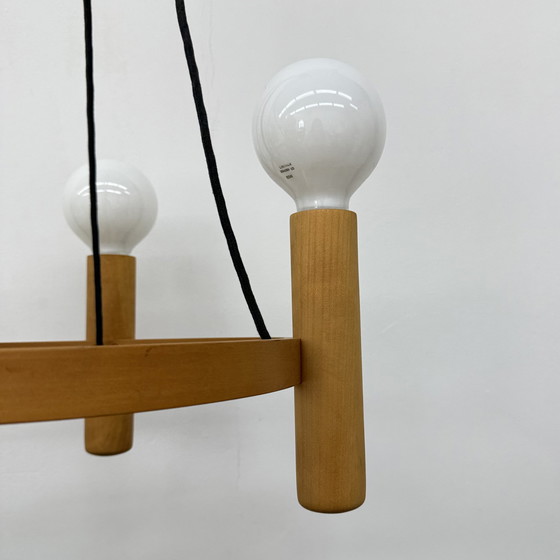 Image 1 of Vintage Domus Danish design hanging lamp chandelier , 1970s