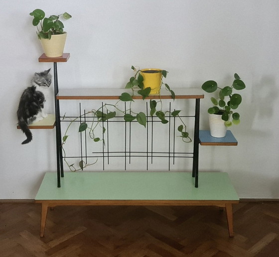 Image 1 of Vintage, design planten standaard. Plantenrek. Planten etagère.