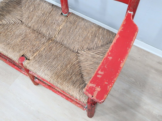 Image 1 of 1930s Italian rustic wooden country chic bench