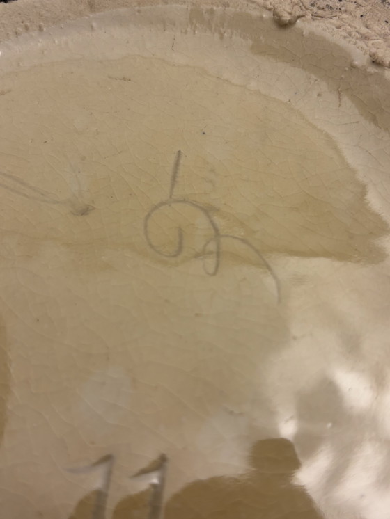 Image 1 of Grande vaso vintage in stile cloisonné - dipinto a mano - 50 cm - ottimo in