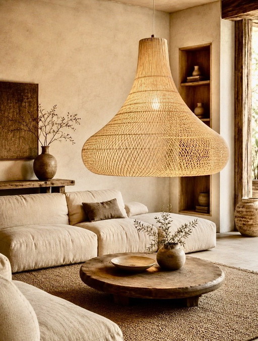 Suspension/lampadaire XL wabi sabi
