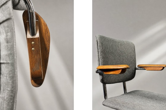 Sedia da ufficio girevole vintage in stile industriale scandinavo di metà secolo, prodotta da Verkstads AB (photo 11 of 16)