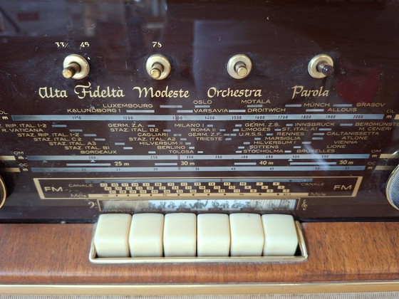 Image 1 of Vintage Philips B6X72A "D'Annunzio" Radio 1957