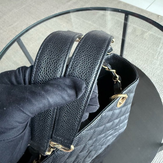 Image 1 of Chanel PST Petite Shopping Tote - Caviar gewatteerd generfd kalfsleer, zwart met gouden hardware