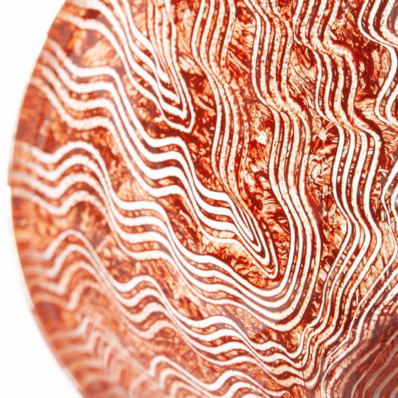 Image 1 of Bol en verre Kosta Boda 'Tonga' par Monica Backström, signé années 1980