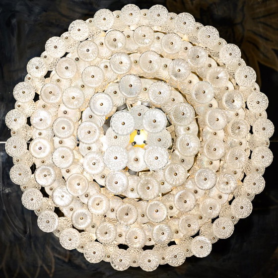 Image 1 of Lámpara de araña de los años 60 del icónico Hotel Hilton de Ámsterdam. Atribuida a Seguso.