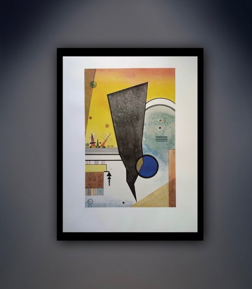 Wassily Kandinsky : "Bent Point, 1924". Signé dans la plaque.