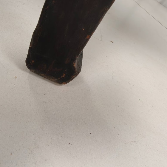 Image 1 of Tavolo da pranzo cinese Qing nero 230 cm – XVIII secolo, lacca originale