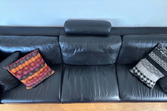Image 1 of Touché-Sofa aus schwarzem Leder