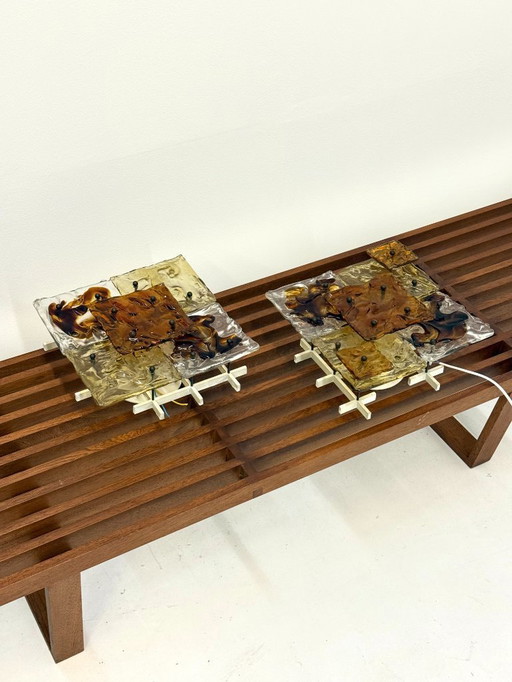 Appliques patchwork par Toni Zuccheri pour Venini