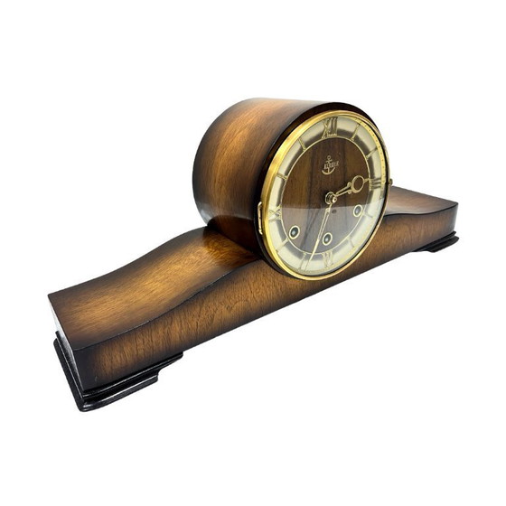 Image 1 of AnkerUhr vintage mantel clock from the 1950s, functional, retro wood buffet