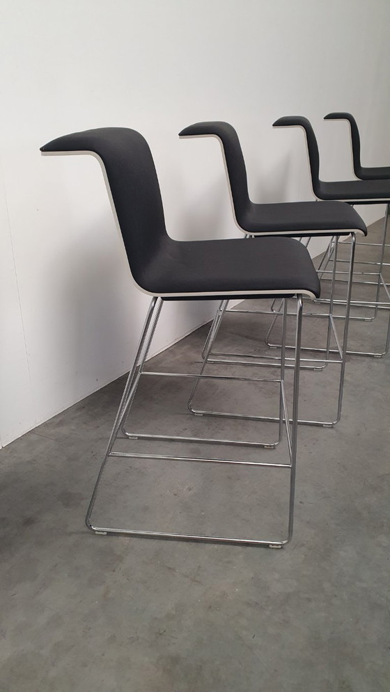 Image 1 of 4x Bulo Tab barkrukken design Alain Berteau + extra zitting
