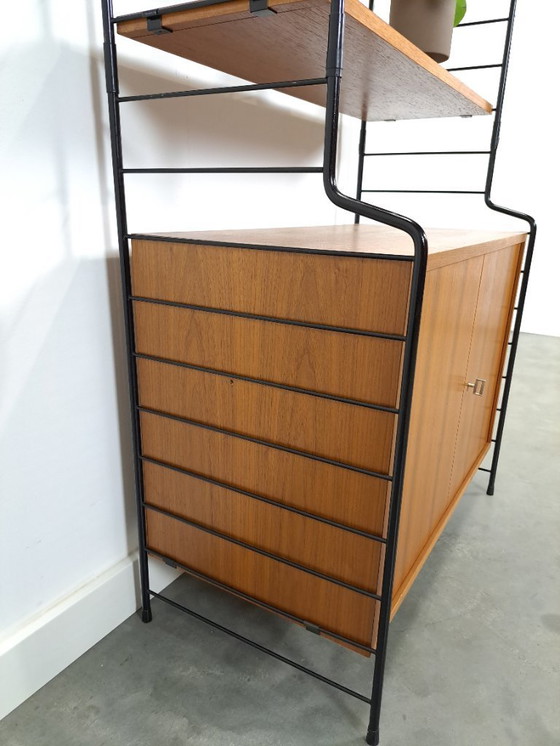 Image 1 of Armario modular WHB de diseño en teca con tres estantes