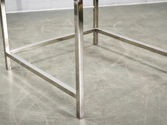 1970s Italian Chrome, Brass and Glass Nesting Tables, Set of Three – Side tables (photo 11 of 20)