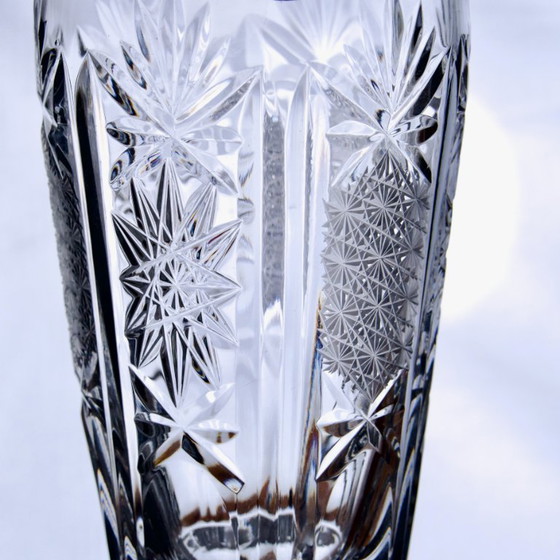 Image 1 of 7 antieke geslepen kristallen longdrinkglazen