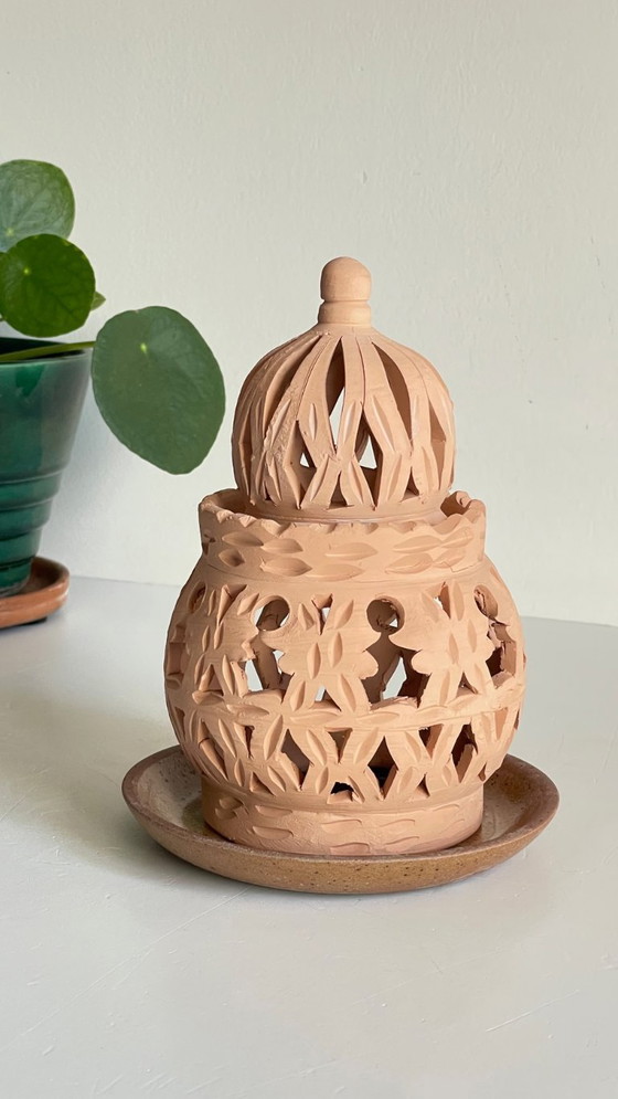 Image 1 of Handmade Terracotta Tealight Candle Holder