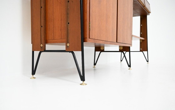 Image 1 of Mueble de pared italiano, década de 1950.