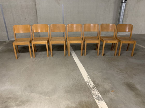 Image 1 of 7 chaises empilables Stako. 1942 - 1966 Denver - Pays-Bas.