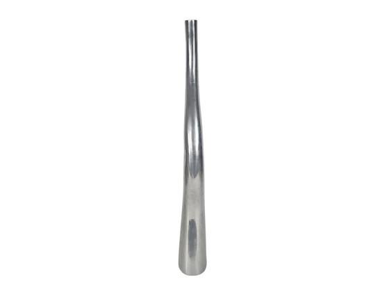 Curva Tall Wiggly Vases - polished aluminum - vase - 2nd half 20th century, Aluminium, Silver (photo 3 of 5)