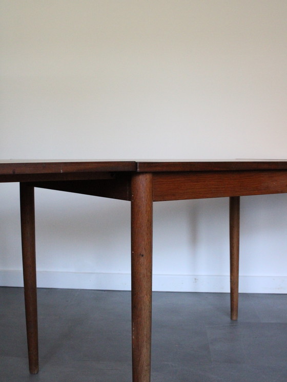 Vintage Danish extendable dining table in teak with leaves – Wood (photo 8 of 11)