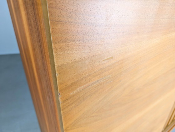 Image 1 of Tavola alta originale di metà secolo Famöla mobili Fama noce